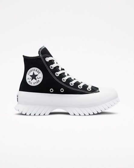 Tenisi Inalti Dama Converse Chuck Taylor All Star Lugged 2.0 Negrii Albi | RO TEWCO701